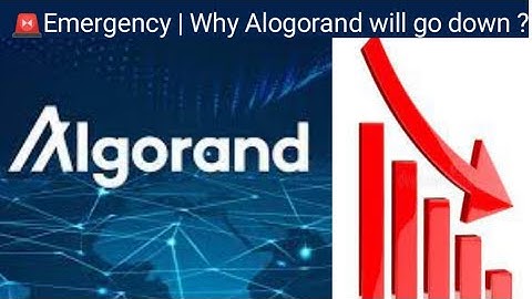 Algorand is in a dangerous stability watch this to avoid losses.