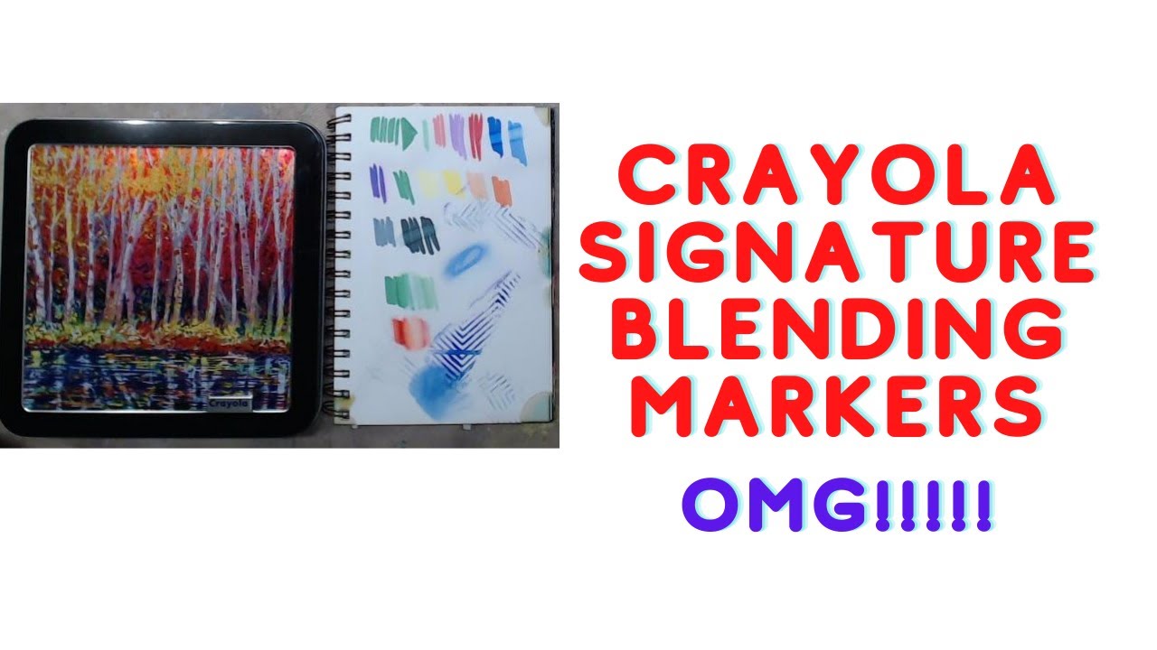 Crayola Signature Blending Markers #tutorial #kellydonovan #crayola  #CrayolaSignatureBlendingMarkers 