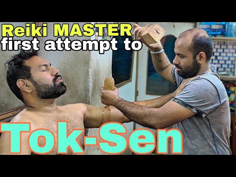 Reiki master Tok-Sen head massage, neck, arms, back massage ASMR videos.