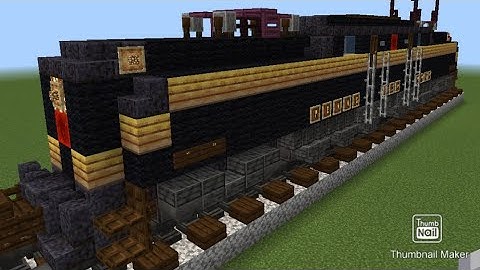 Minecraft Pennsylvania RR GG1 Locomotive Tutorial