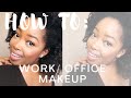 Work/ Office Makeup Tutorial| Dark Skin Women| South African YouTuber