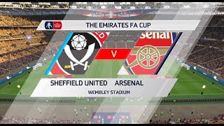 Sheffield United vs Arsenal  FA CUP Quarter Final FIFA 20 Gameplay