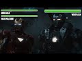 Iron Man and War Machine vs. Whiplash WITH HEALTHBARS | Final Fight | HD | Iron Man 2