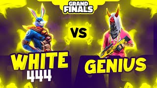 White444 🐰 Vs Genius 🔥 || Free Fire 1 vs 1 Championship Grand Final