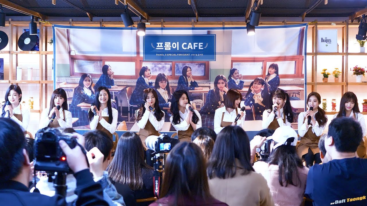 180324 프로미스나인 fromis_9 시작 인사 @프롬이 카페 4K 직캠 by DaftTaengk