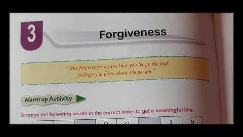 Class-4 M.S.C || L-3 Forgiveness || by Ratna Miss