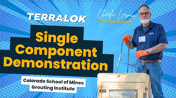 NCFI Terra-Lok™ Single Component Polyurethane Demonstration - Colorado School of Mines