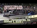 Street Outlaws 2022 No Prep Kings - Petersburg, VA: Rd 3, Race 1, Scott Taylor vs Jerry Bird