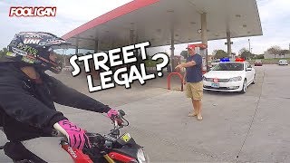3 Guys 1 Grom | Wheelie by a State Trooper