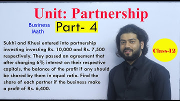 Partnership Part 4 NEB Business Math class 12 Important Question Solution From old is gold