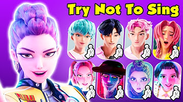 TRY NOT TO   SING ~ Guess KPop Demon Hunters Character 2025 by Song Soda Pop, Your Idol, Jinu, Rumi