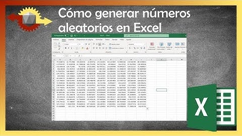 Cómo generar números aleatorios en Excel | Funciones ALEATORIO y ALEATORIO.ENTRE