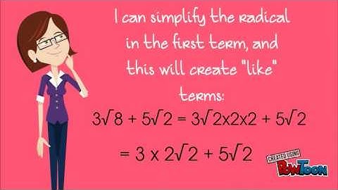Addition and Subtraction of Radicals
