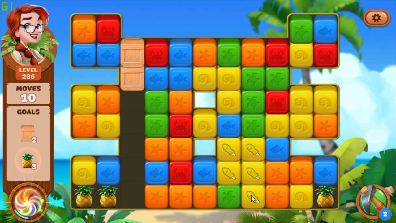 Lost Island Blast Adventure level 286