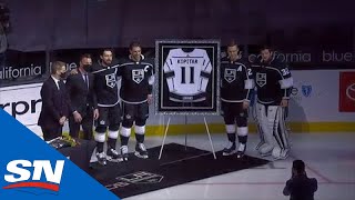 Kings Honour Anze Kopitar For Reaching 1000 Point Milestone