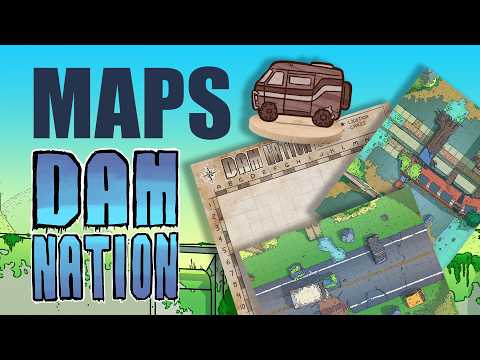 MAPS - When Society Collapsed: Dam Nation TTRPG