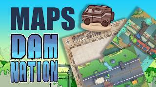 MAPS - When Society Collapsed: Dam Nation TTRPG