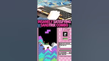 Insanely Satisfying Sandtrix Combo #shorts #tetris