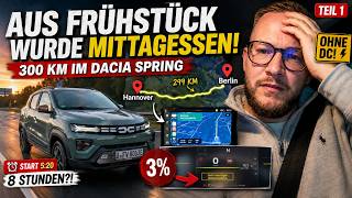 300+ km in the Dacia Spring without DC charging – completely underestimated how annoying this wou...