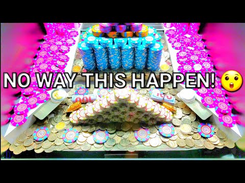 🍀SUPER LUCKY WIN Inside High Limit Coin Pusher❗️MUST WATCH❗️$5,000 Buy in! JACKPOT WON MONEY - ASMR