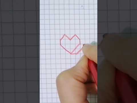 رسم قلب 3 رسم ثلاثي الابعاد سهل