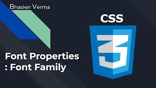 CSS Tutorial for beginners in Hindi #28| Font Properties - Font Family.