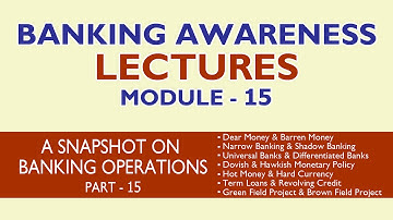 Banking Awareness Lecture - Module 15