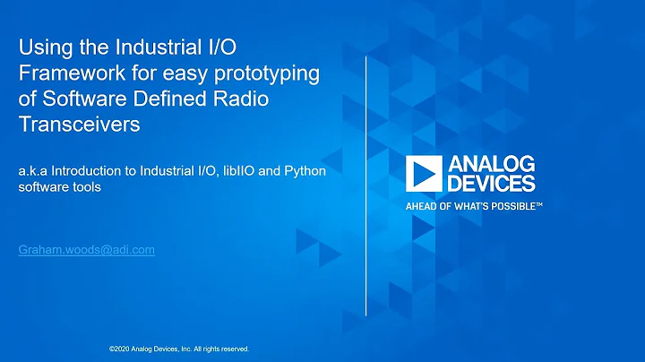 Using the Industrial I/O Framework for Easy Prototyping of Software Defined Radio (SDR) Transceivers