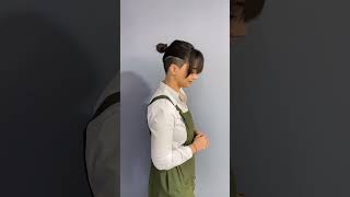 Poney tails under hair cut styles transformation #hairstyle #hairmakeover #transformation #haircut