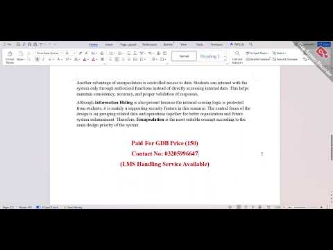 CS304 GDB No 01 Solution 2026 Solution BY || Virtual Assign Lab ...