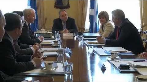 Devolved Governments meeting - interview with Alex Salmond, First Minister of Scotland