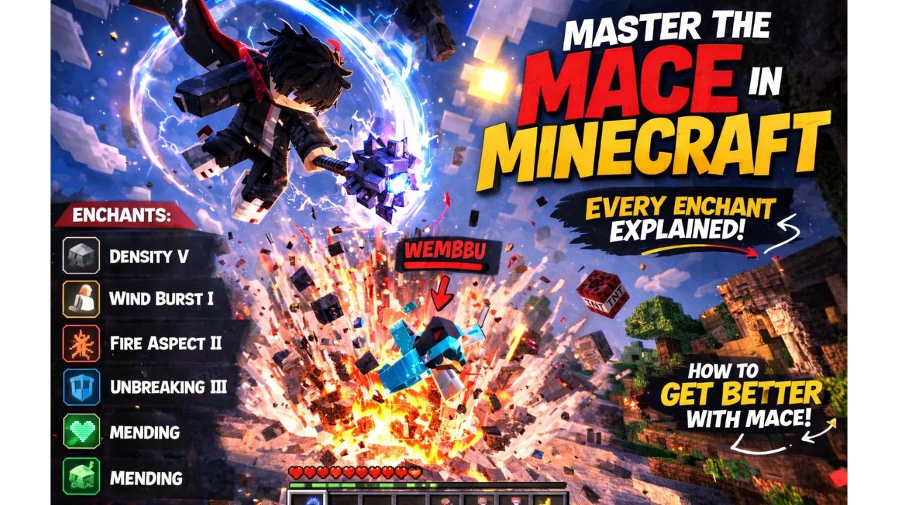 How to MASTER the Mace in Minecraft 1.21 (Best Enchants + PvP Guide ...