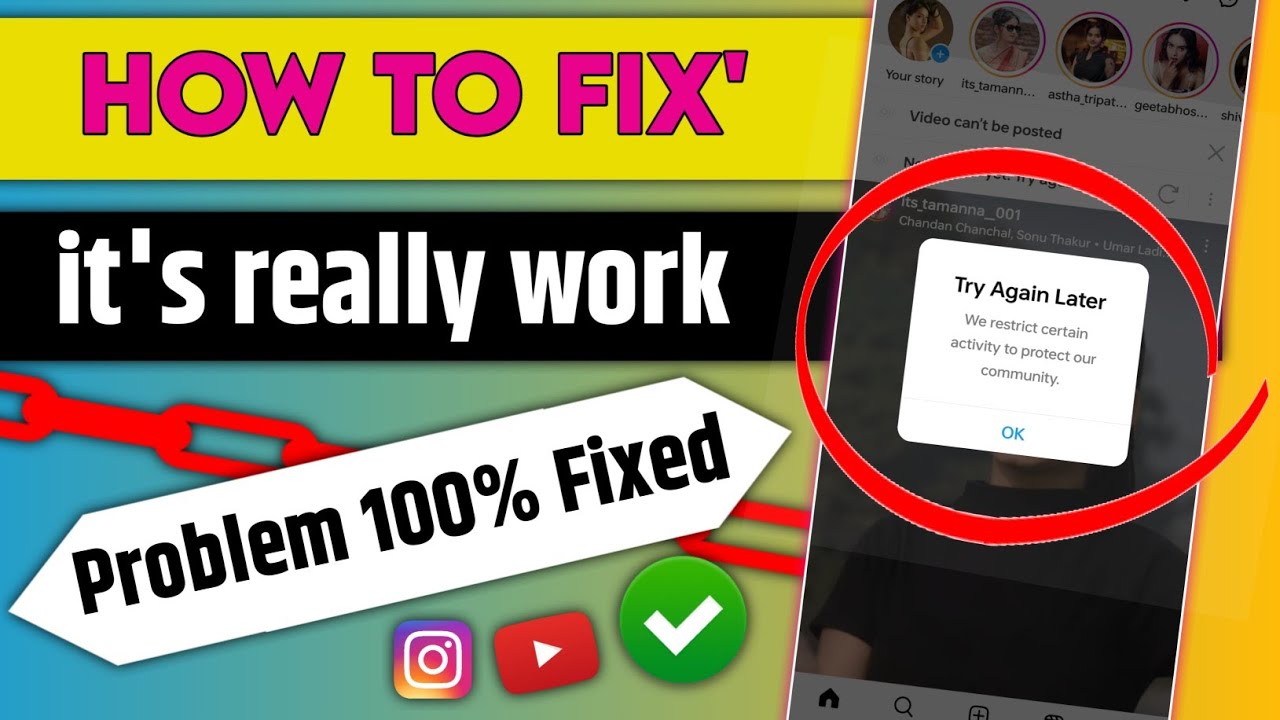 Restricting Fixing How to fix Instagram restrict certain activity to protect our community ...
