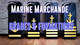Marine marchande : Grades à bord et formations.