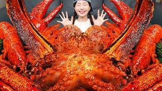 랍스터 & 문어 🦞 우대갈비 미국식 해물찜 씨푸드 보일 먹방 레시피 Lobster & Octopus Seafood Boil Recipe Mukbang ASMR Ssoyoung