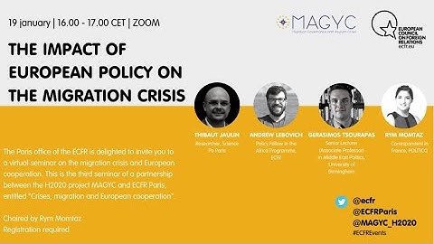 The impact of European policy on the migration crisis