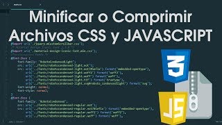 ποΈ MINIFICAR o COMPRIMIR archivos CSS y Javascript con YUI Compressor