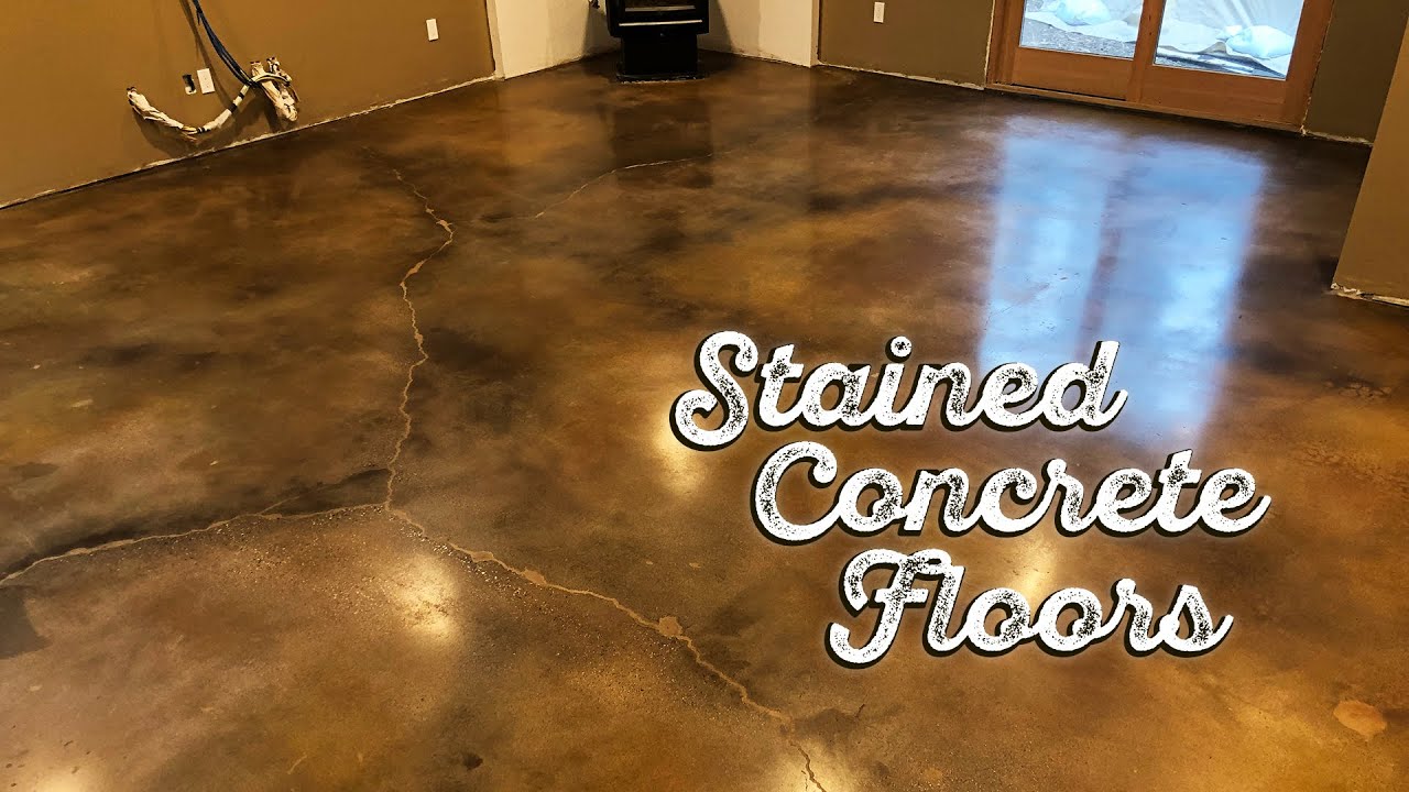 Polished Stained Concrete Floors Youtube
