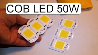 UNBOXING COB LED WITH DRIVER CHIP 220V 50W