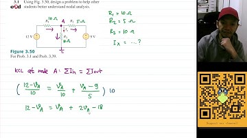Problem 3.1 Fundamental of Electric Circuits (Alexander/Sadiku) 5th Ed - Nodal Analysis