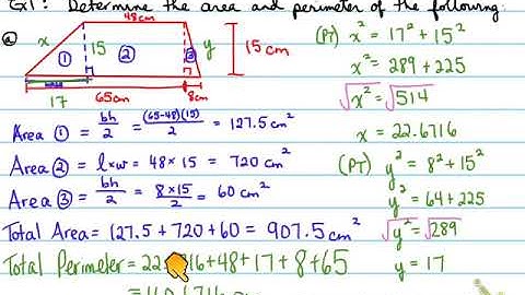 1D - 8.2 Area and Perimeter of Composite Figures