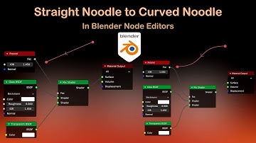 How to Change Straight Noodle to Curved Noodle in Node Editor of Blender