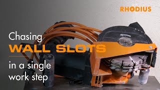 Chasing wall slots in a single work step? All possible with the RHODIUS LD404 ALL IN ONE