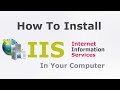 how to install iis on windows 10