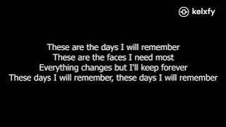 Tyrone Wells - Days I will Remember Lyrics