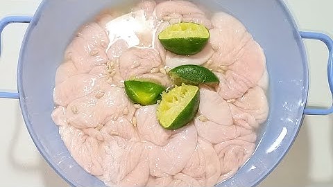 Cách làm sạch Ruột Heo hết hôi nhanh và đơn giản - Combo Món Ăn