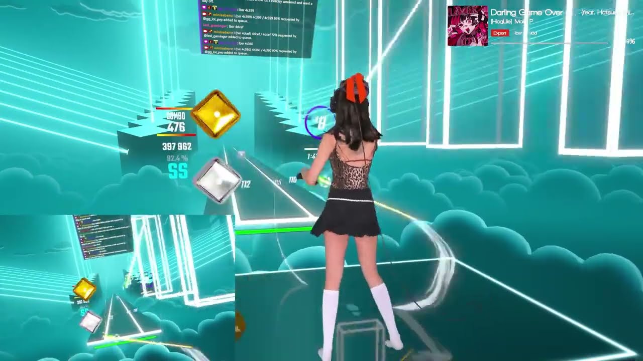 Maiki P - Darling Game Over Love (ft. Hatsune Miku)// beat saber mixed reality streamer, interactive