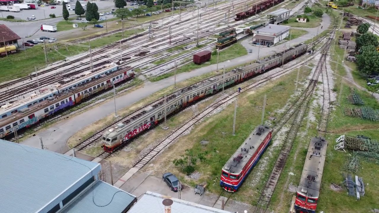 Montenegro Train Route Aerial Tour | Breathtaking Railway Drone Footage Around Podgorica