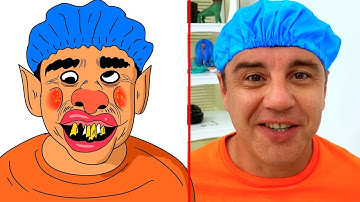 Nastya and dad found gifts Halloween - Funny Drawing Meme | Like Nastya Funny Memes 