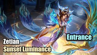 Zetian Sunset Luminance Skin Starlight Entrance (4K) Mobile Legends #MOBILELEGENDS #MLBBSKIN screenshot 1